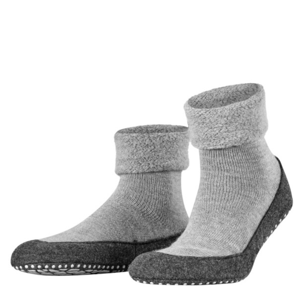 FALKE MENS COSYSHOE WOOL LOUNGE SOCKS SLIPPERS GRAY EU 43-44 US 9.5-10.5 NWOT